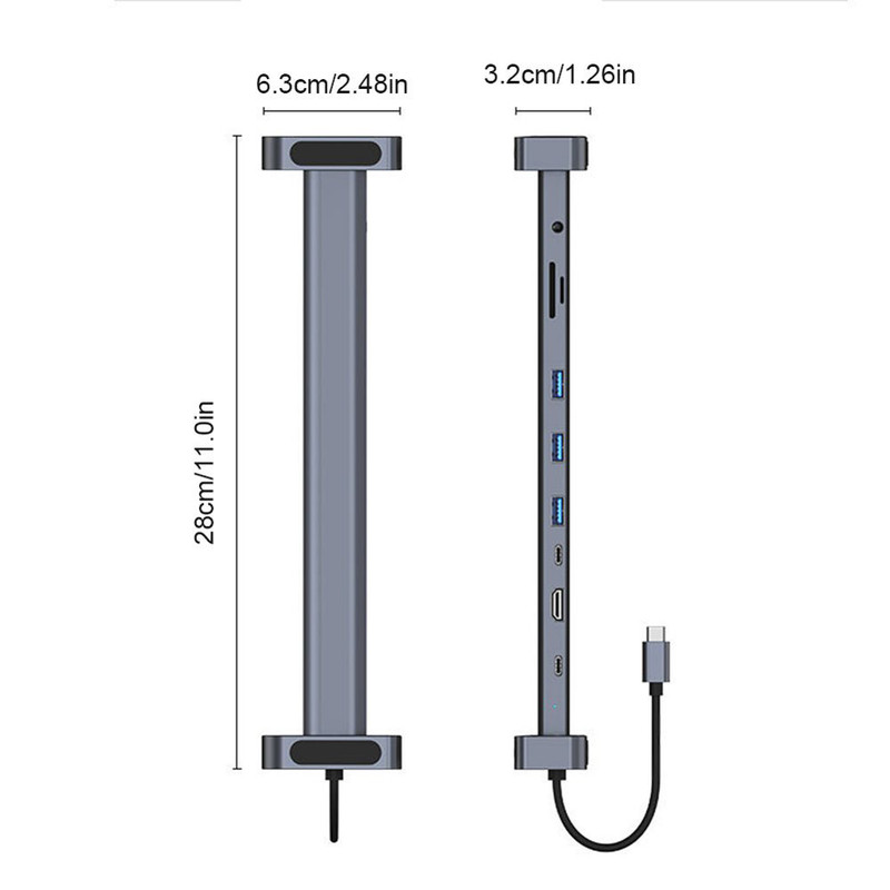 هاب 10 پورت USB-C نیبیوا مدل 10in1