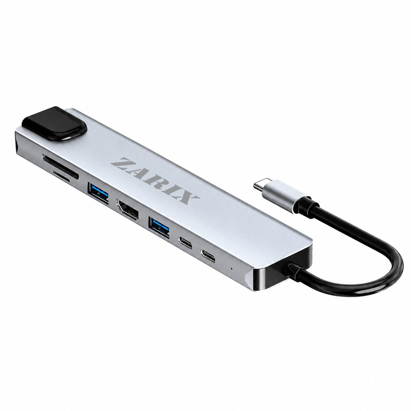 هاب ۸ پورت USB-C زاریکس مدل Z8 Plus