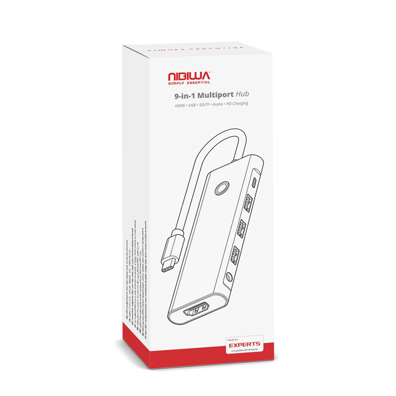هاب 9 پورت USB-C نیبیوا مدل 9in1
