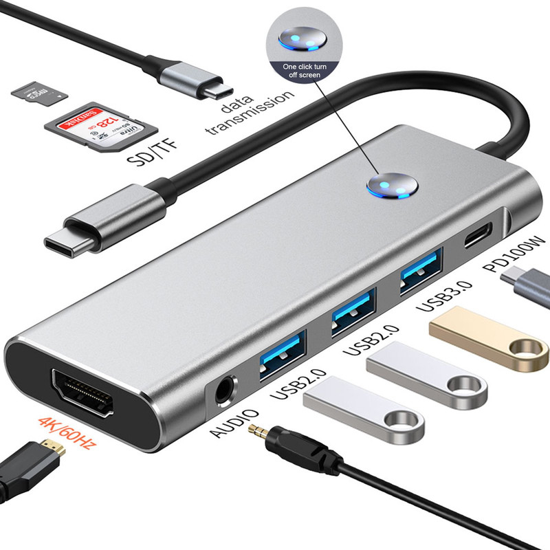هاب 9 پورت USB-C نیبیوا مدل 9in1
