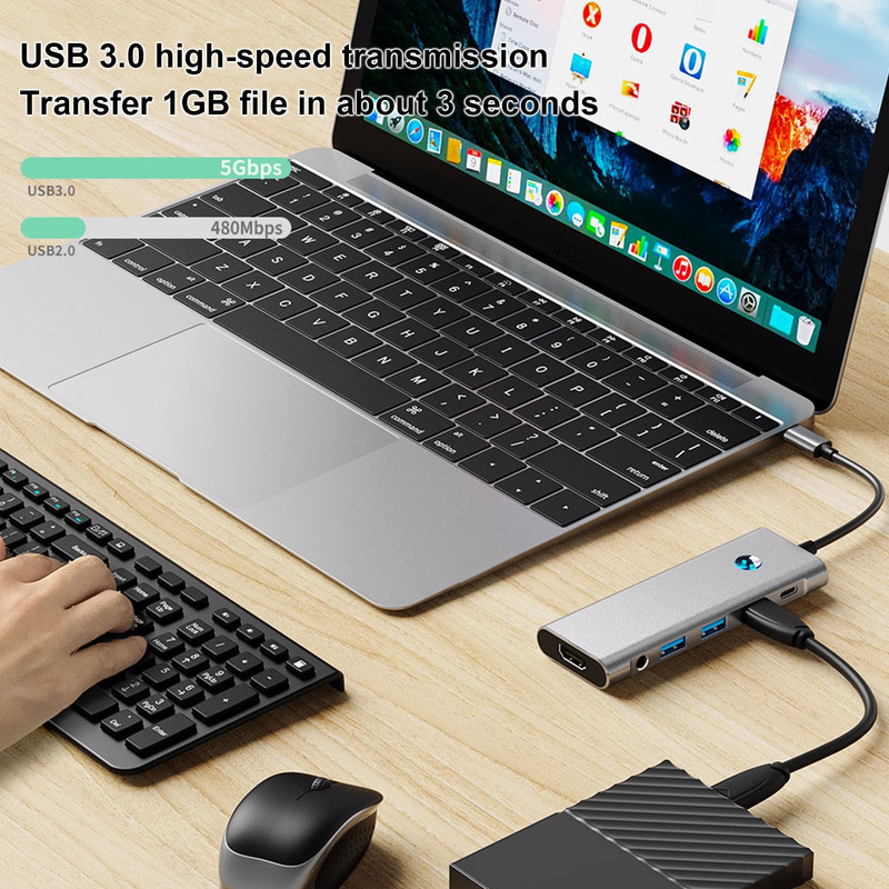هاب 9 پورت USB-C نیبیوا مدل 9in1