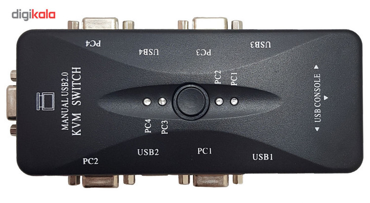 سوییچ چهار پورت KVM مدل FJ-2UK