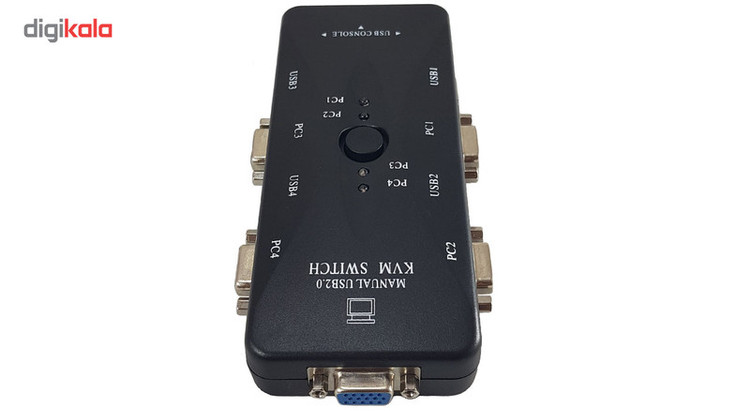 سوییچ چهار پورت KVM مدل FJ-2UK
