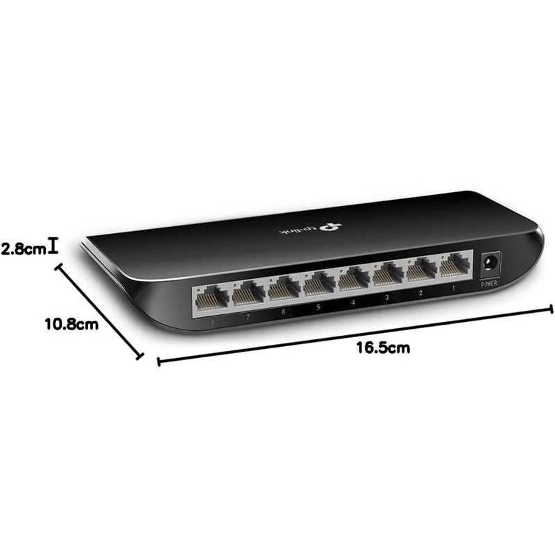 سوییچ 8 پورت گیگابیت و دسکتاپ تی پی-لینک مدل New Design TL-SG1008D