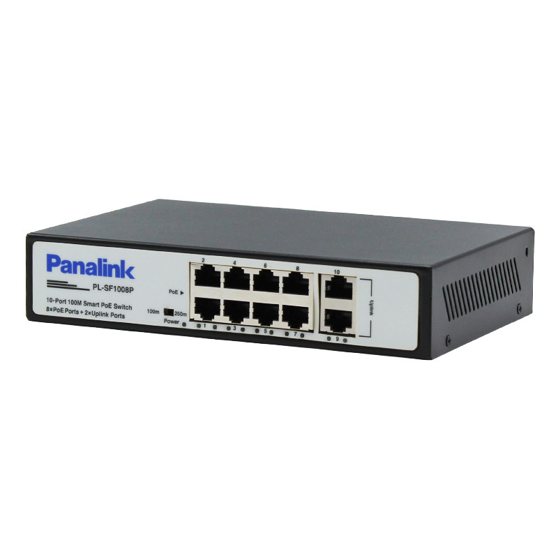 سوییچ 8 پورت PoE پانالینک مدل PL-SF1008P