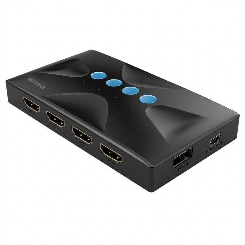 سوییچ چهار پورت دی-لینک مدل KVM-410HP