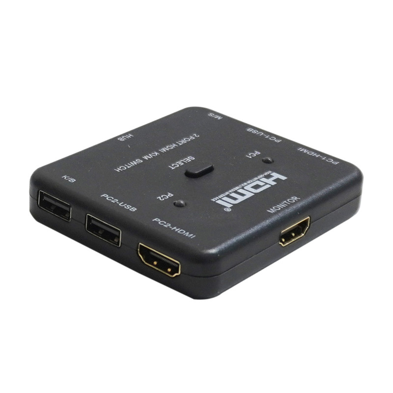کی وی ام سوییچ HDMI دو پورت وی نت مدل V-SWKHM4K2