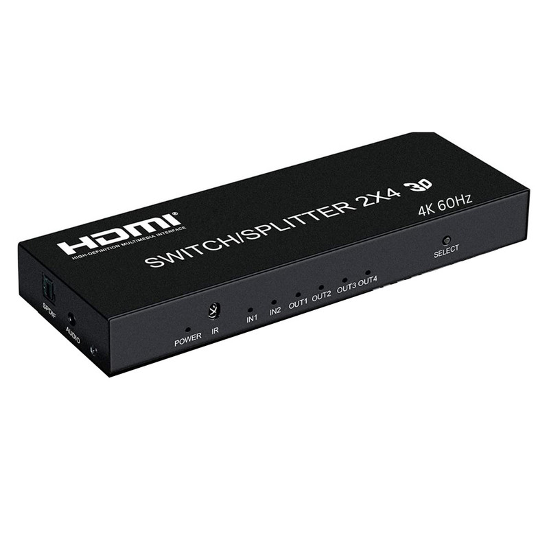 سوییچ اسپلیتر HDMI 2×4 کی نت مدل KSS24