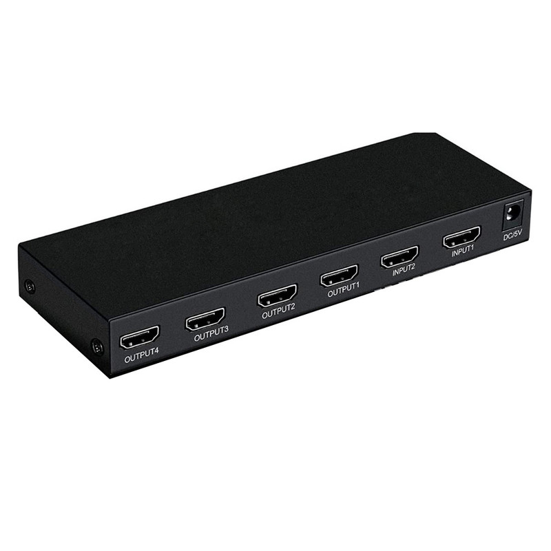 سوییچ اسپلیتر HDMI 2×4 کی نت مدل KSS24