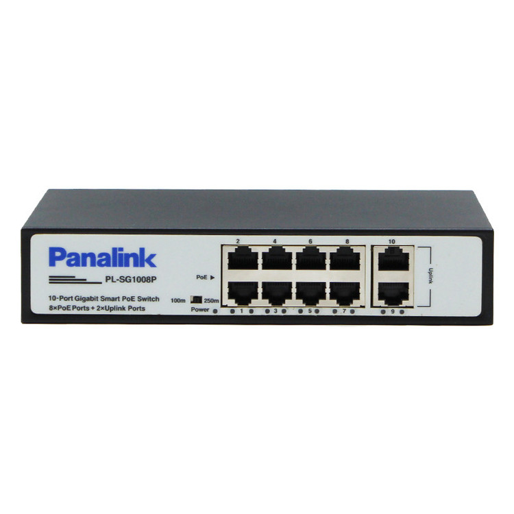 سوییچ 8 پورت PoE پانالینک مدل PL-SG1008P