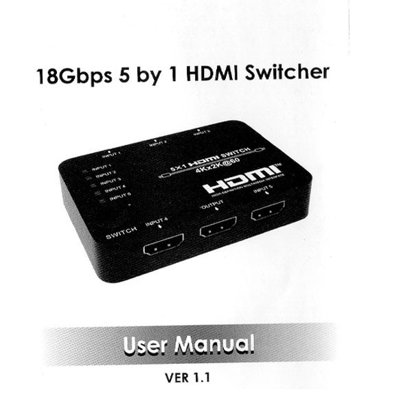 سوئیچ 5 پورت HDMI فرانت مدل FN-S251