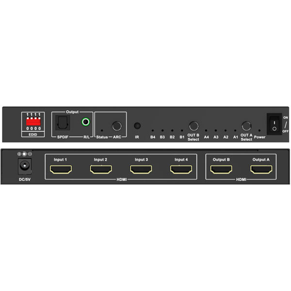 سوئیچ 4 به 2 HDMI مدل TC-HMX-42