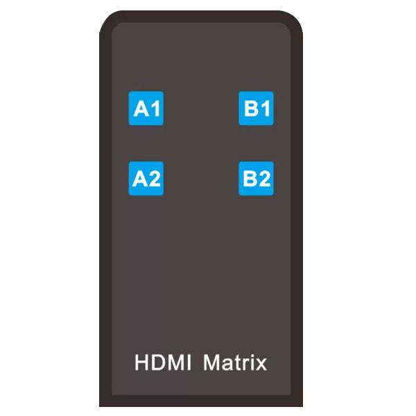 سوئیچ 2 به 2 HDMI مدل TC-HMX-22