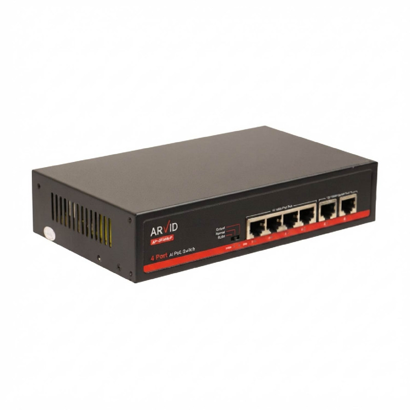 سوییچ شبکه PoE آروید مدل AR-SF204-P