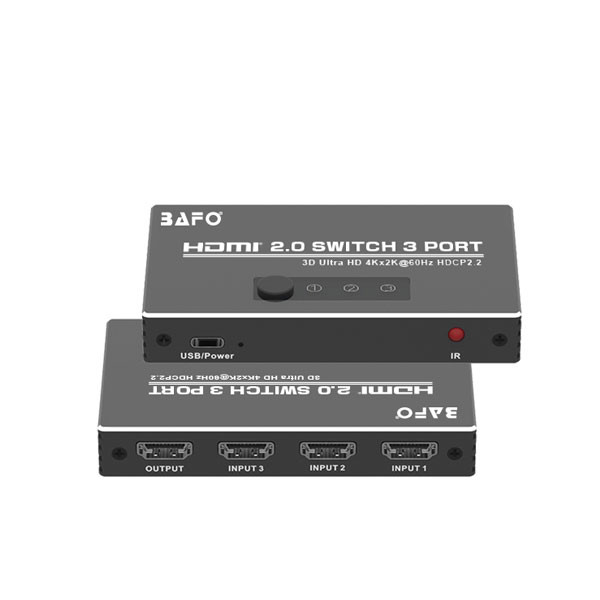 سوئیچ 3 پورت HDMI بافو مدل BF-176