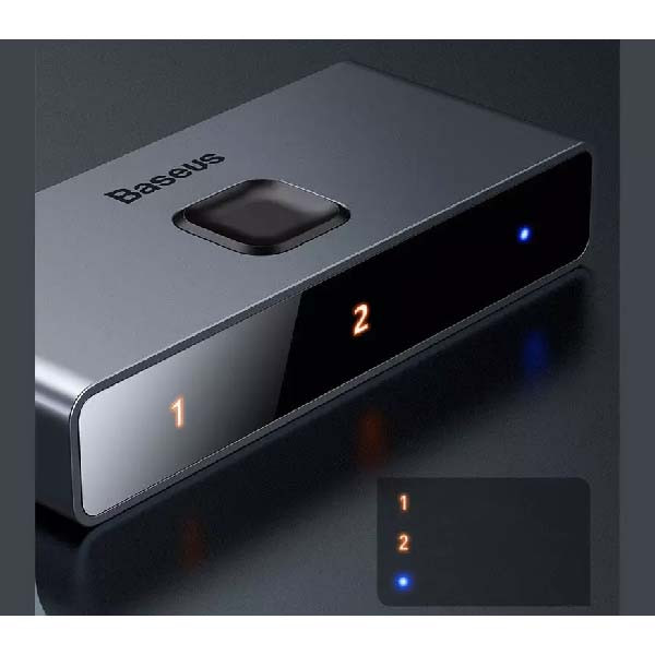 سوئیچ 1 به 2 HDMI باسئوس مدل CAHUB-BC0G
