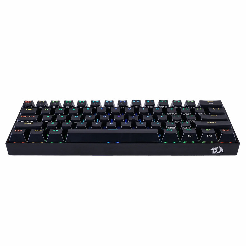 کیبورد گیمینگ ردراگون مدل DRACONIC K530 PRO، سوییچ مکانیکال قهوهای، Tenkeyless، نورپردازی RGB