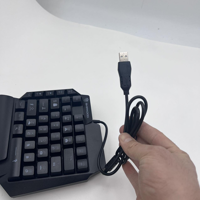 کیبورد گیمینگ شیپادو مدل RGBF6، سوییچ ممبران، Tenkeyless، نورپردازی LED RGB