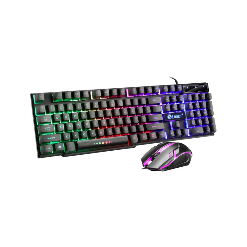 کیبورد و ماوس گیمینگ لایماید مدل NEW GAMING-GTX300، سوییچ ممبران، Full-Size، نورپردازی LED RGB