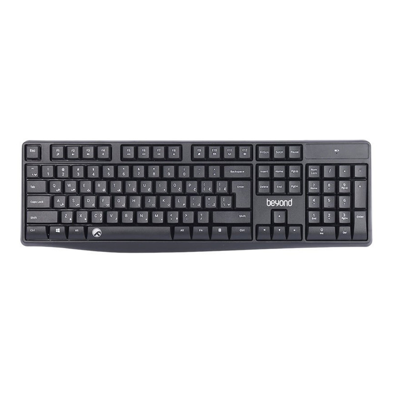 کیبورد و ماوس بی سیم بیاند مدل BMK-5110RF، سوییچ ممبران، Full-Size