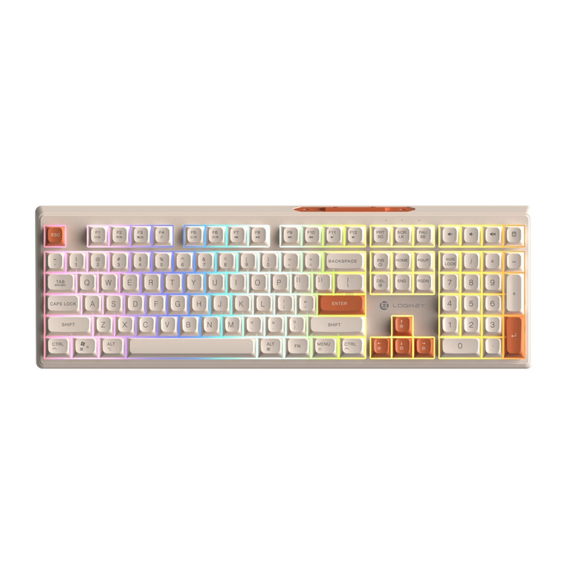 کیبورد لاجی کی مدل K330C، سوییچ ممبران، Full-Size، نورپردازی RGB