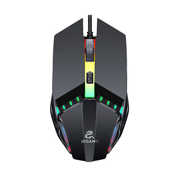 کیبورد و موس مخصوص بازی جکنگ مدل JK-913، سوییچ ممبران، Full-Size، نورپردازی LED RGB