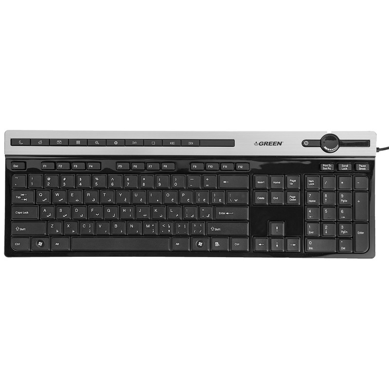 کیبورد گرین مدل GK-503، سوییچ ممبران، Full-Size