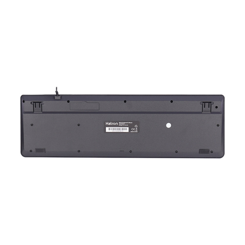 کیبورد و ماوس هترون مدل HKC215، سوییچ ممبران، Full-size