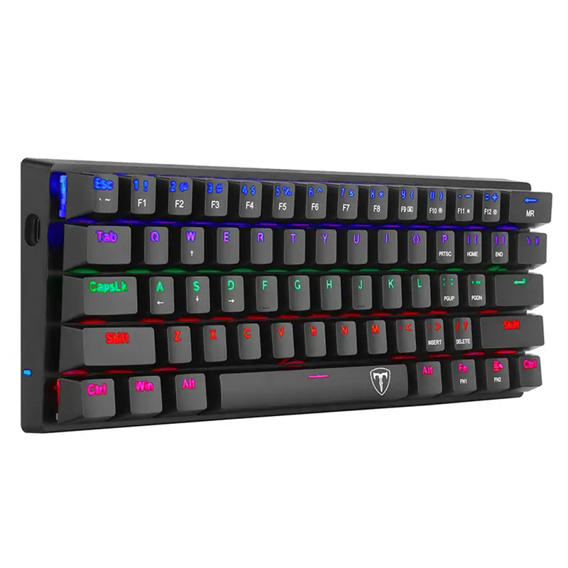 کیبورد گیمینگ تی-دگر مدل Arena T-TGK321، مکانیکال سوییچ آبی، Tenkeyless، نورپردازی RGB