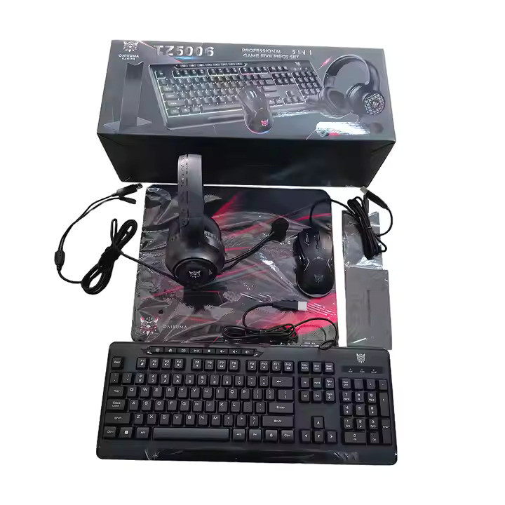 ست گیمینگ اونیکوما مدل TZ5006، سوییچ ممبران، Full-Size، نورپردازی LED RGB