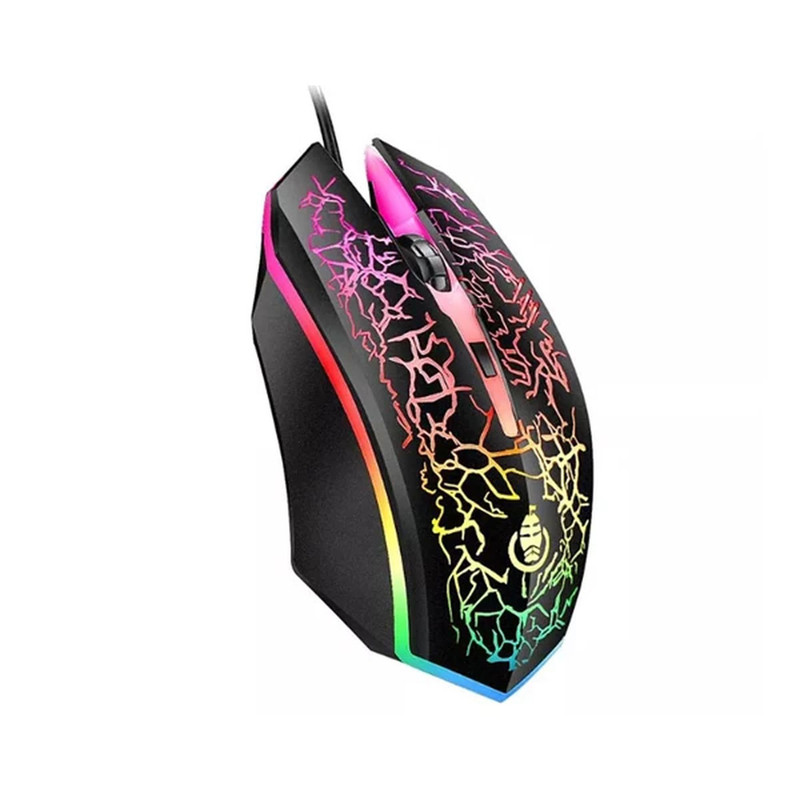 کیبورد و ماوس گیمینگ شیپادو مدل D500، سوییچ ممبران، Full-Size، نورپردازی LED RGB