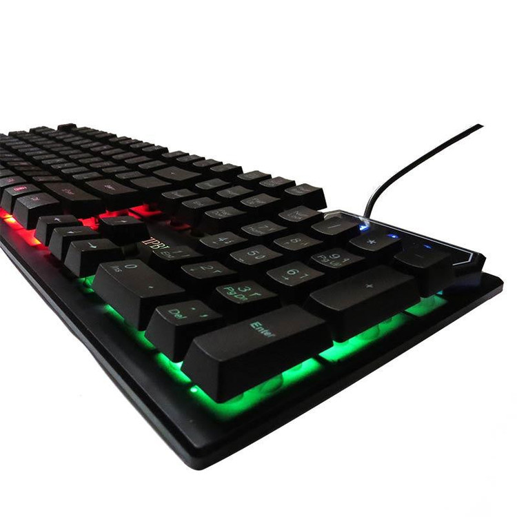 کیبورد و موس مخصوص بازی مدل K96، سوییچ ممبران، Full-Size، نورپردازی RGB
