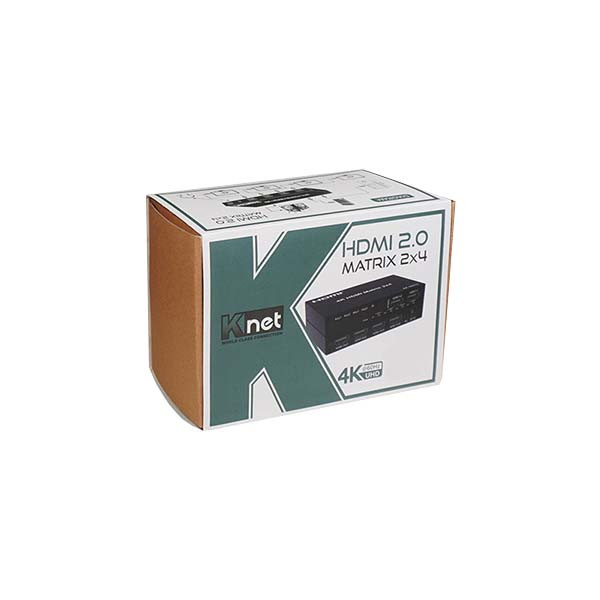اسپلیتر 4 پورت HDMI کی نت مدل K-MAHD2024 بسته دو عددی