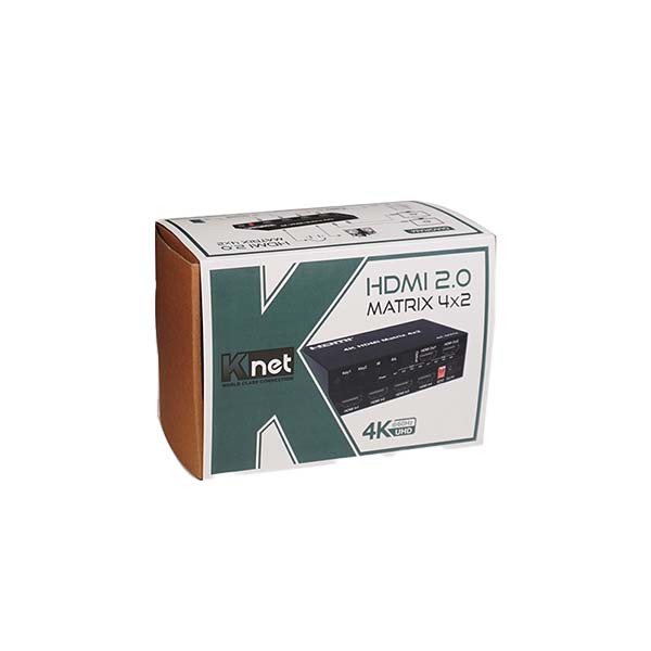 اسپلیتر 4 پورت HDMI کی نت مدل K-MAHD2042 بسته دوعددی