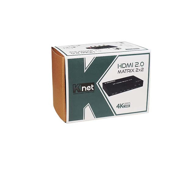اسپلیتر HDMI دو پورت کی نت مدل K-MAHD2022 بسته دو عددی