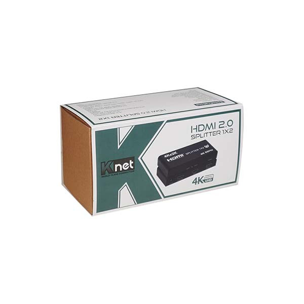 اسپلیتر HDMI دو پورت کِی نت مدل K-SPHD2002 بسته دو عددی