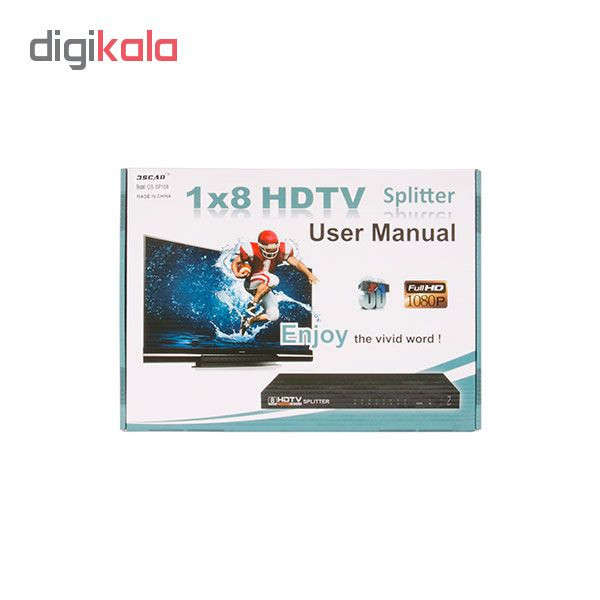 اسپلیتر 8 پورت HDMI مدل OS-SP108