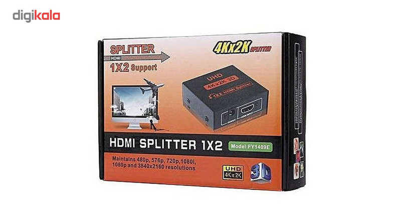 اسپلیتر 1 به 2 HDMI مدل fy1409e