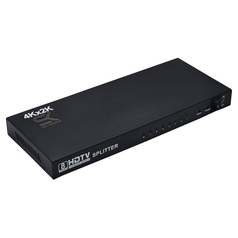 اسپلیتر 1 به 8 HDMI اسکای ویژن مدل 4k-8X1