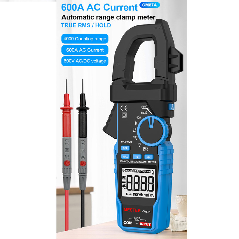 مولتی متر کلمپی دیجیتال مستک مدل CM87A