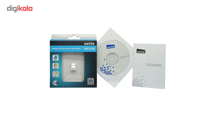 کارت شبکه بی سیم USB نانو 150Mbps نتیس مدل WF2120