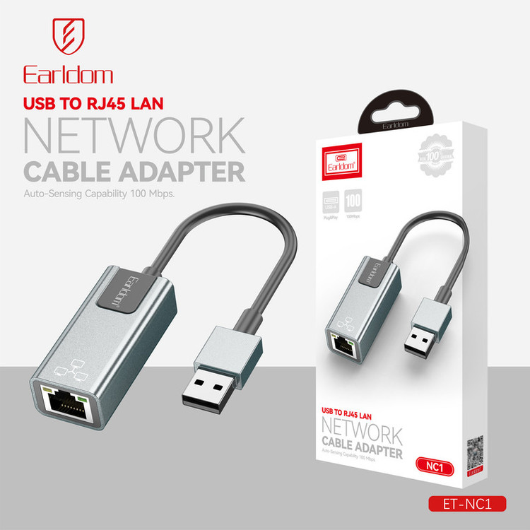 کارت شبکه اکسترنال مبدل USB به LAN ارلدام مدل NC1 RJ45