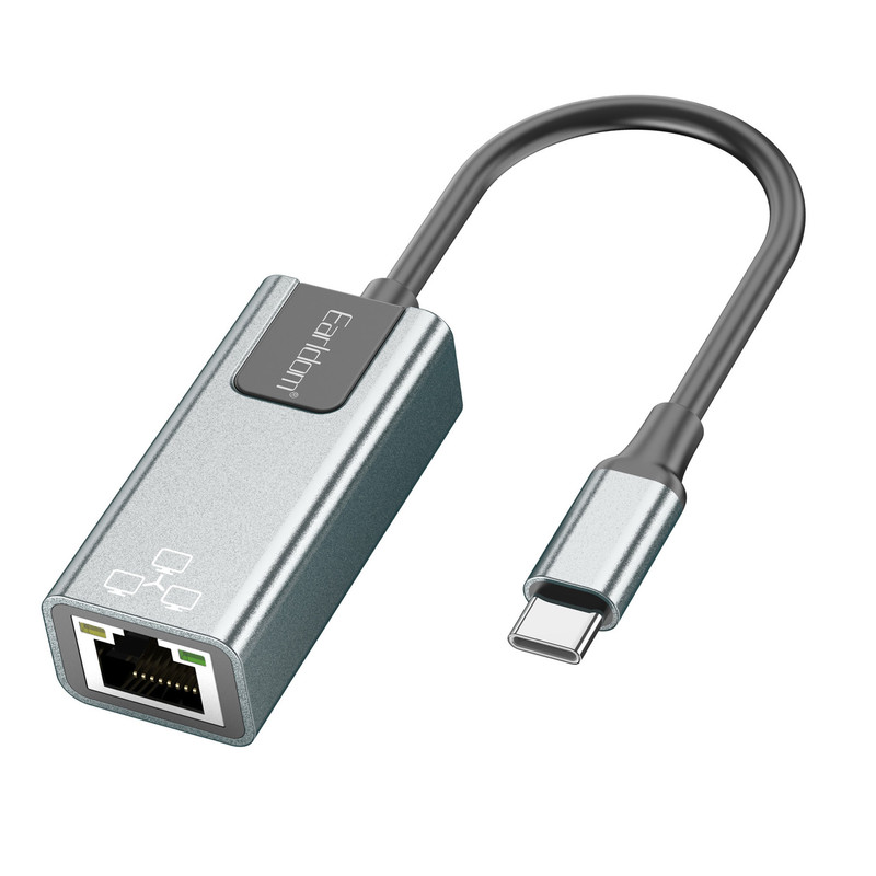 کارت شبکه اکسترنال مبدل USB-C به LAN ارلدام مدل NC2 RJ45