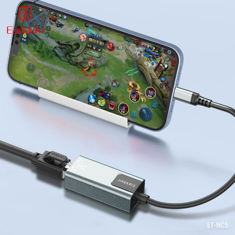 کارت شبکه اکسترنال مبدل Lightning به LAN ارلدام مدل NC5 RJ45