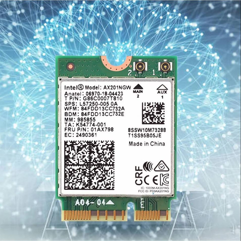 کارت وایرلس اینتل مدل Wi-Fi AX201NGW