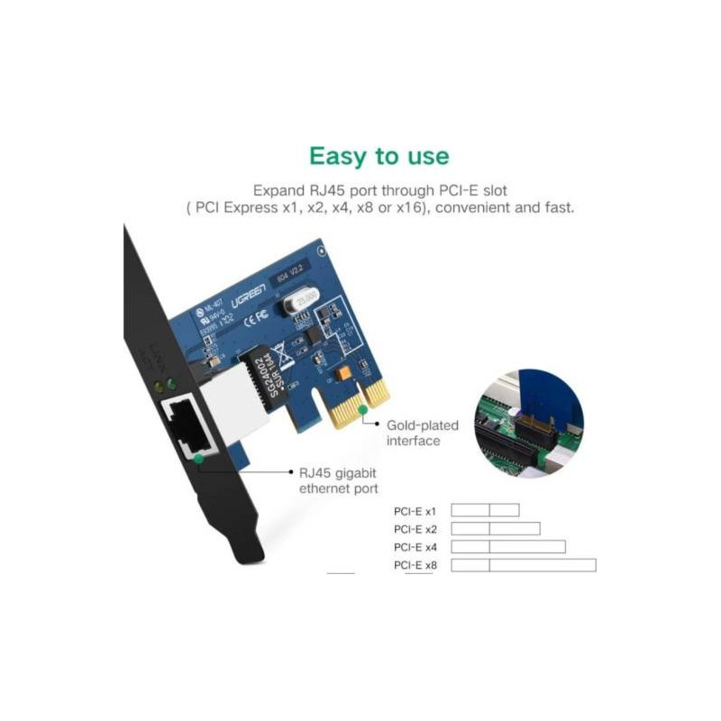 کارت شبکه PCIE یوگرین مدل US230 - 30771