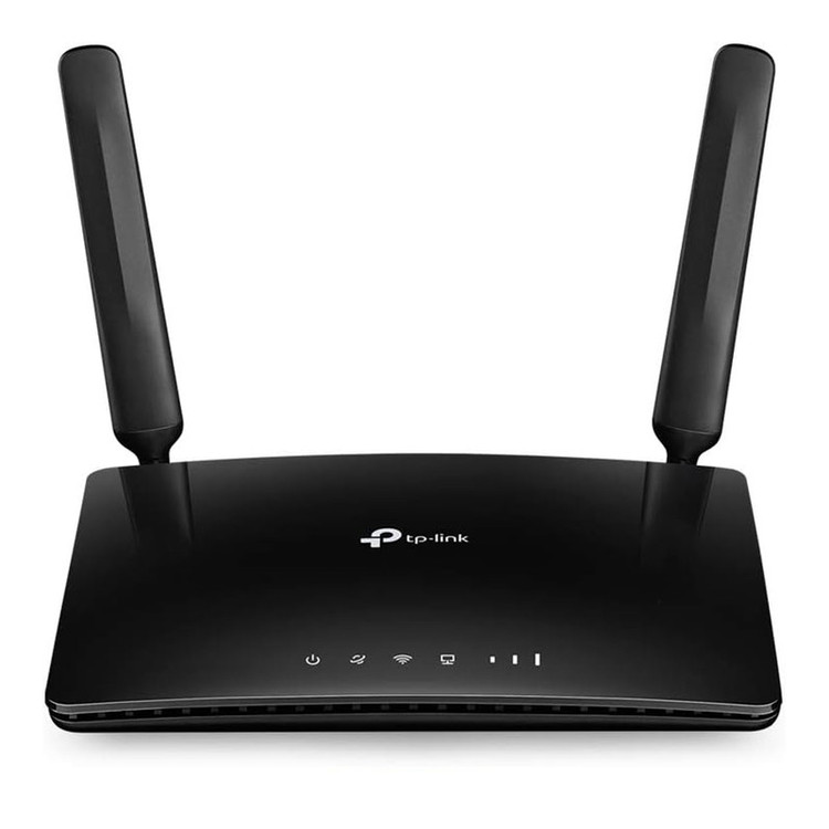 مودم روتر بیسیم 4G LTE تیپیلینک مدل TL-MR6400 با دو آنتن خارجی، شبکه Wi-Fi 2.4 گیگاهرتز، پشتیبانی از 32 کاربر، چهار پورت LAN 10/100 مگابیت و فایروال پیشرفته