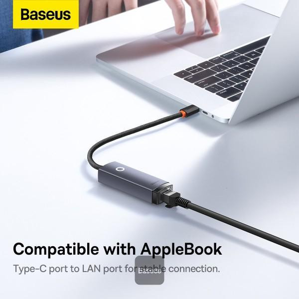 مبدل usb-c به LAN باسئوس مدل WKQX000301