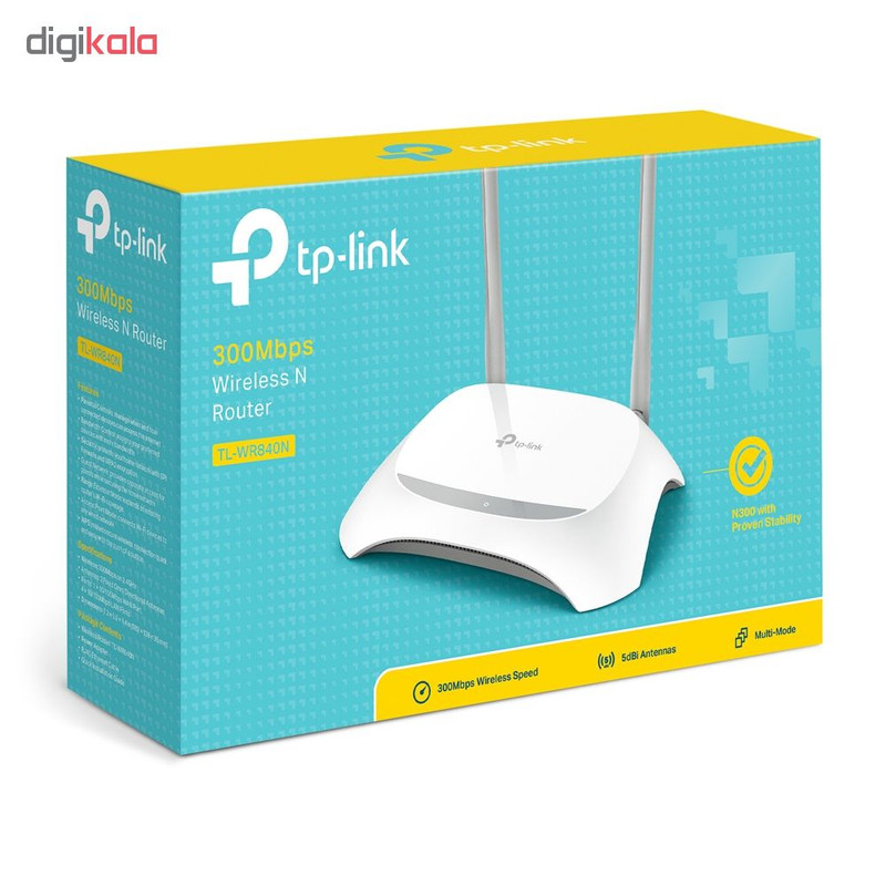 روتر بیسیم 300Mbps تی پی-لینک مدل TL-WR840N