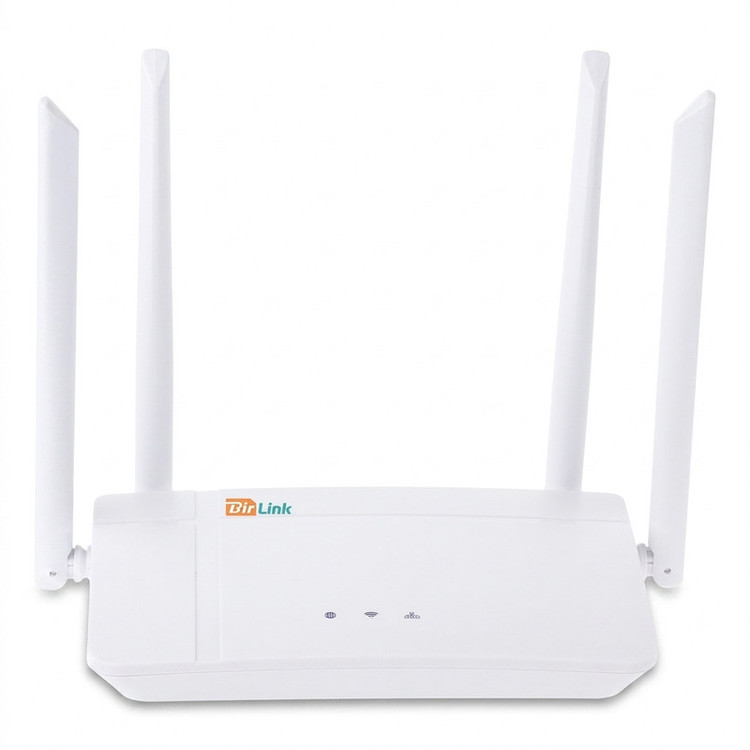 مودم روتر سیمکارتی بیسیم 4G LTE بیرلینک مدل WL422 با فناوری Wi-Fi 6، سرعت دانلود 150Mbps، پورت LAN و USB Type-C، 4 آنتن 5dBi، پشتیبانی از SMS و قفل باند